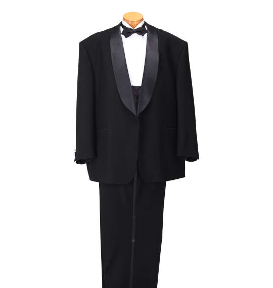 大きいサイズ メンズ MANCHES タキシード ブラック 1272-0320-1 4L 5L 6L 7L 8L|大きいサイズの店ビッグエムワン