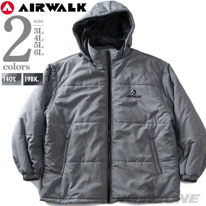 大きいサイズ メンズ AIRWALK エアウォーク フード脱着 中綿 ブルゾン awm53102az