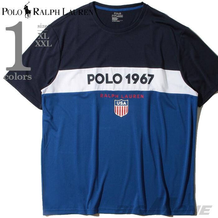 21最新のスタイル メンズ 大きいサイズ Polo Usa直輸入 Tシャツ 半袖 プリント ラルフローレン ポロ Lauren Ralph Kalnica Eu