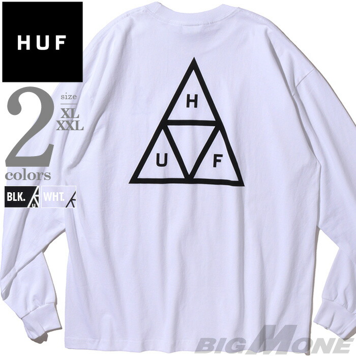 大きいサイズ メンズ HUF ハフ プリント 長袖 Tシャツ USA直輸入 ts01935