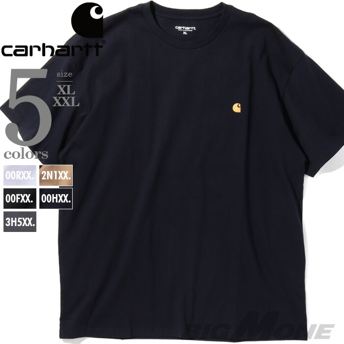 大きいサイズ メンズ CARHARTT カーハート ロゴ刺繍 半袖 Tシャツ USA直輸入 i026391