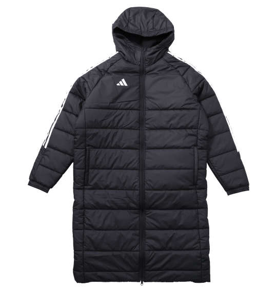大きいサイズ メンズ adidas TIRO 24 ロング パデッド コート ブラック 1273-4312-1 4XLT 5XLT 6XLT|大きいサイズの店ビッグエムワン