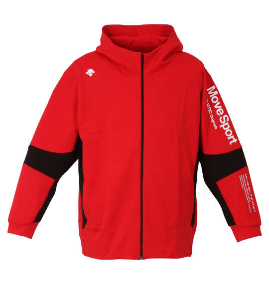 大きいサイズ メンズ DESCENTE S.F.TECH SHIELD ソフト ウォーム フーデッド ジャケット レッド 1276-2302-2 2L 3L 4L 5L 6L|大きいサイズの店ビッグエムワン
