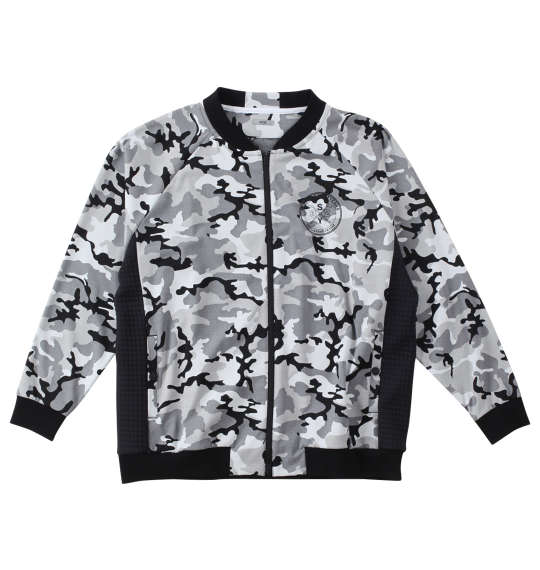 大きいサイズ メンズ SY32 by SWEET YEARS カモ ジャガード ジップ スウェット ジャケット ブラック 1278-3386-2 3L 4L 5L 6L｜大きいサイズの店ビッグエムワン