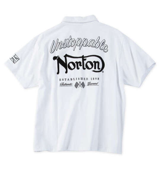 大きいサイズ メンズ Norton 半袖 ポロシャツ ホワイト 1278-6292-1 3L 4L 5L 6L 8L