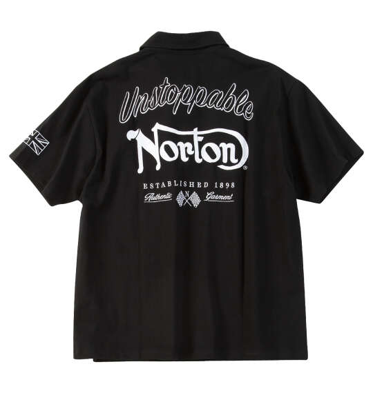 大きいサイズ メンズ Norton 半袖 ポロシャツ ブラック 1278-6292-2 3L 4L 5L 6L 8L