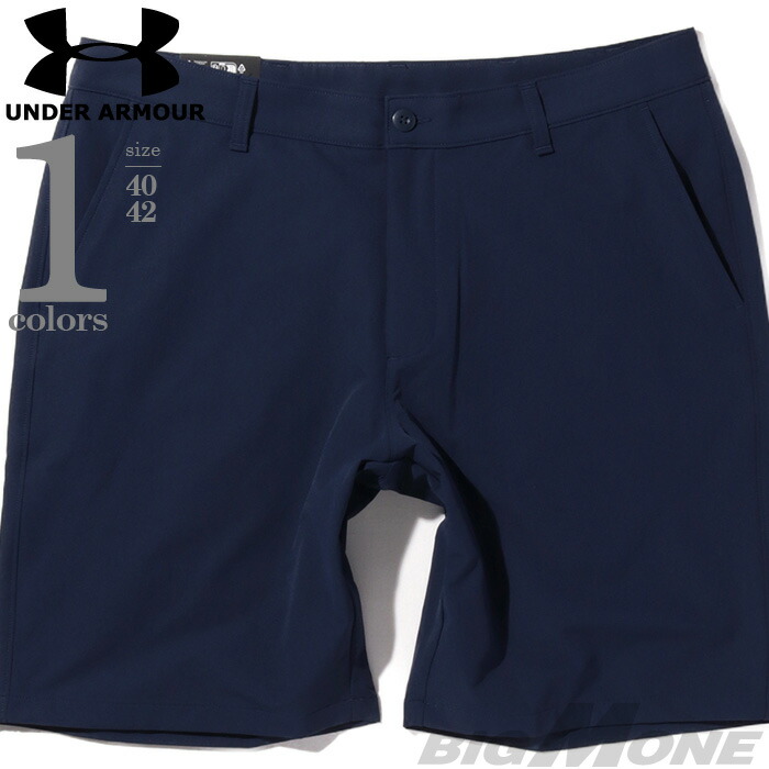大きいサイズ メンズ UNDER ARMOUR アンダーアーマー ゴルフ ショートパンツ USA直輸入 ゴルフ GOLF ショーツ ショートパンツ ハーフパンツ 1350071-410 ネイビー 紺 blue ブルー ストレッチ 伸縮 吸汗速乾 スポーツ トレーニング 1350071-410