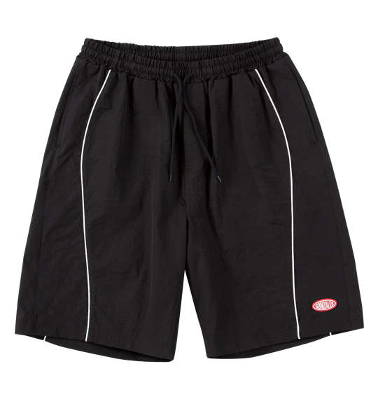 大きいサイズ メンズ (What it isNt) ポリストレッチクロス ハーフパンツ ブラック 1274-5530-2 3L 4L 5L 6L 8L｜大きいサイズの店ビッグエムワン