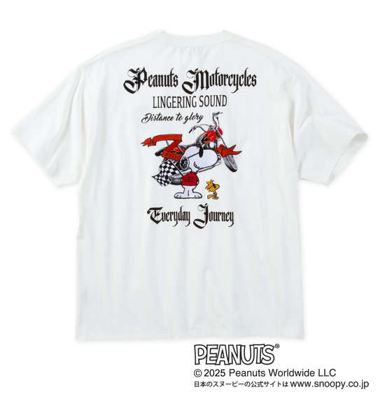 大きいサイズ メンズ FLAGSTAFF×PEANUTS スヌーピーコラボ 半袖 Tシャツ ホワイト 1278-5228-1 3L 4L 5L 6L 8L|大きいサイズの店ビッグエムワン