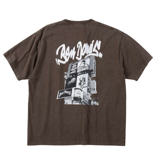 大きいサイズ メンズ BEN DAVIS ビルボード ヴィンテージ 半袖 Tシャツ ブラウン 1278-5590-1 3L 4L 5L 6L