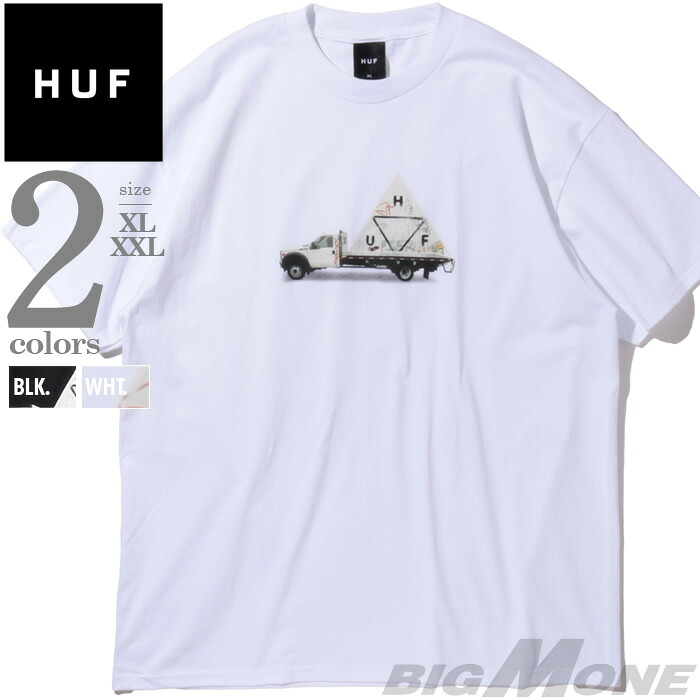 大きいサイズ メンズ HUF ハフ プリント 半袖 Tシャツ USA直輸入 コットン グラフィック プリント ストリート スケーター スケートブランド アメカジ カジュアル ブランド おしゃれ ビッグサイズ キングサイズ ゆったり ts02409