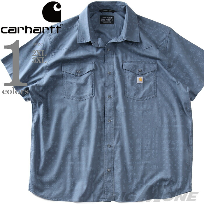 大きいサイズ メンズ CARHARTT カーハート 総柄 半袖 カジュアル シャツ MONTANA BOZEMAN RELAXED SHORT SLEEVE PLAID SHIRT USA直輸入 107284|大きいサイズの店ビッグエムワン
