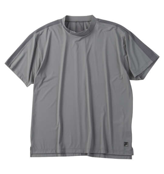 大きいサイズ メンズ FILA GOLF モックネック 半袖 シャツ グレー 1278-6240-3 3L 4L 5L|大きいサイズの店ビッグエムワン