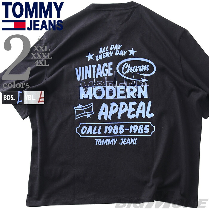 大きいサイズ メンズ TOMMY JEANS トミージーンズ プリント 半袖 Tシャツ 90S GRAFFITI SS POCKET TEE USA直輸入 dm0dm22334｜大きいサイズの店ビッグエムワン