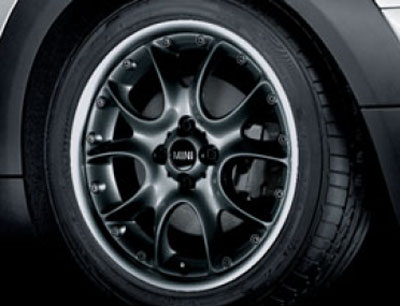 楽天市場】BMW MINI アロイ ホイール 7×17 ET48 ブラック スター