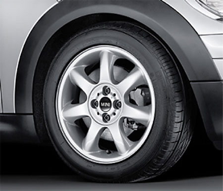 BMW MINI アロイ ホイール 6.5J&times;16 ET48 ブリッジ スポーク R94 シルバー｜BMモーターパーツ BMW純正品専門店