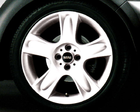 BMW MINI アクセサリー 前期 R50 R53 R52用 アロイ ホイール 7X17 ET48 5スター ブレット R91 ホワイト|BMモーターパーツ BMW純正品専門店