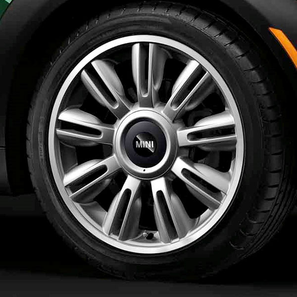 BMW MINI RAY アロイ ホイール 7J×17 ET48 ツイン ブレード スポーク R130 シルバー R55 R56 R57 R58 R59