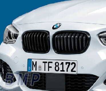 BMW 純正 F20 LCI 1シリーズ 後期用 BMW M Performance ブラック キドニー グリル セット パフォーマンス|BMモーターパーツ BMW純正品専門店