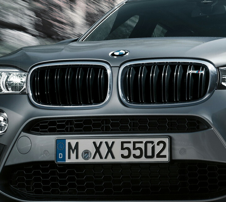 BMW 純正 F85 X5M 標準装備 クローム キドニー グリル セット