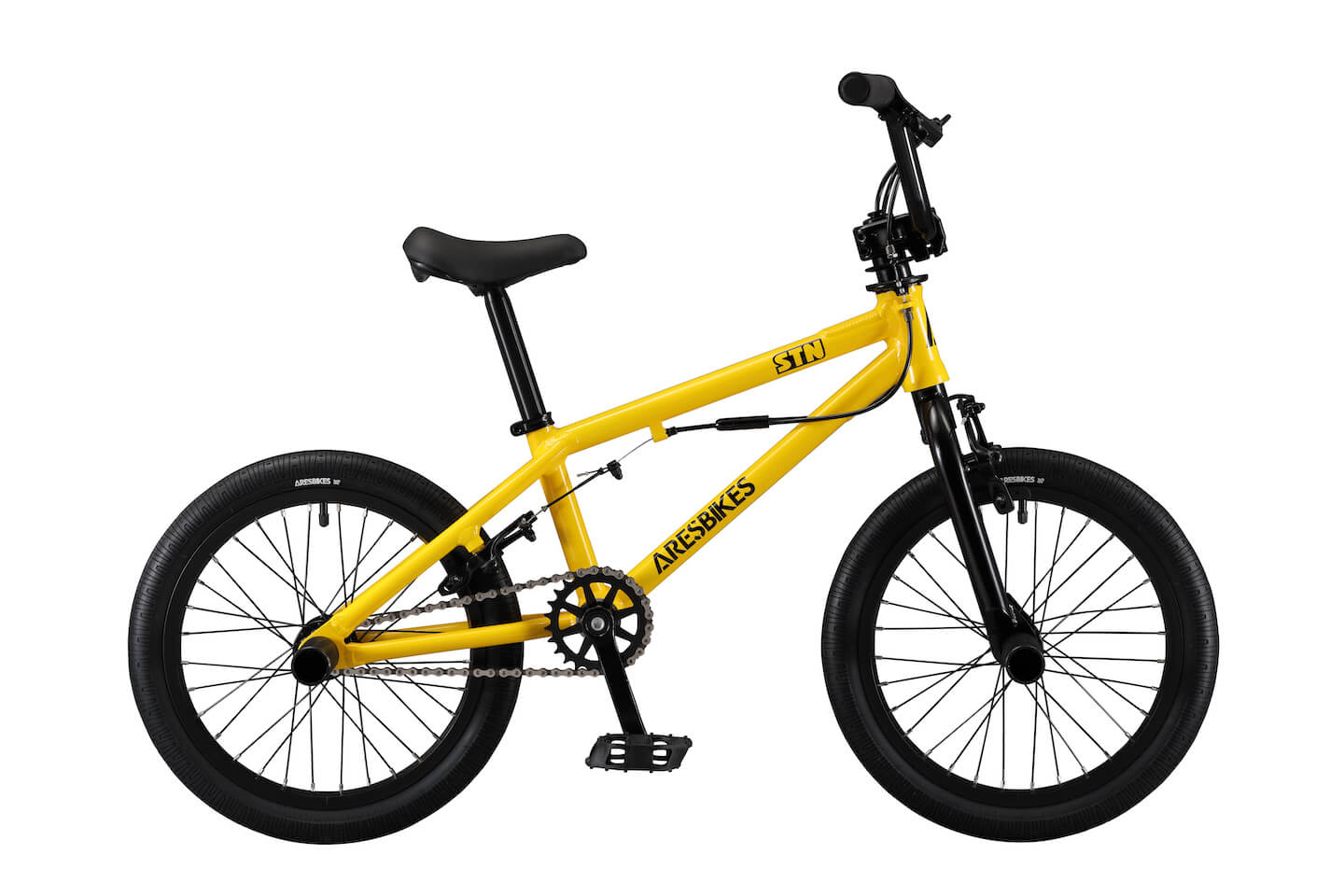 2021年モデル ARESBIKES STN-AL glossYellow 完成車 子供用 16インチ