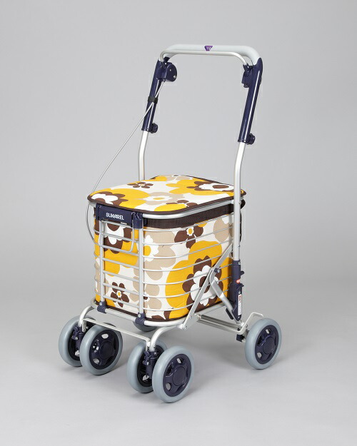 Rakuten 楽天市場 送料無料 ユーバ産業 スワレル As 0275 花柄イエロー 敬老の日 お買いものカート プレゼント ギフト おしゃれ ショッピングカート 母の日 シルバー 誕生日 贈り物 ビネットｓｈｏｐ39店 海外正規品