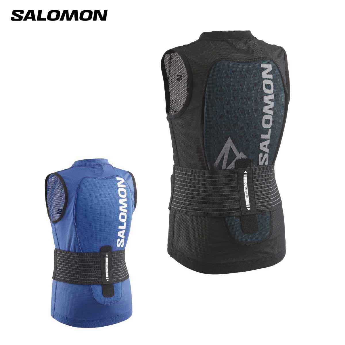 Salomon バックプロテクター　ブラック/ブルー Salomon バックプロテクター ブラック/ブルー