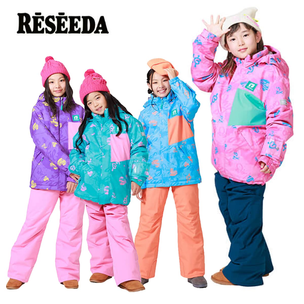 RESEEDA レセーダ スノボウェア 上下セット キッズ ジュニア＜2026＞RES68001 / JUNIOR SUIT｜スノーボード専門店B-BRANDS