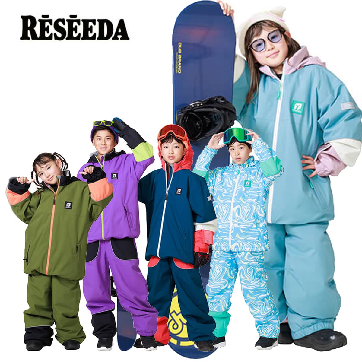 RESEEDA レセーダ スノボウェア 上下セット キッズ ジュニア＜2026＞RES78200 / JUNIOR SUIT