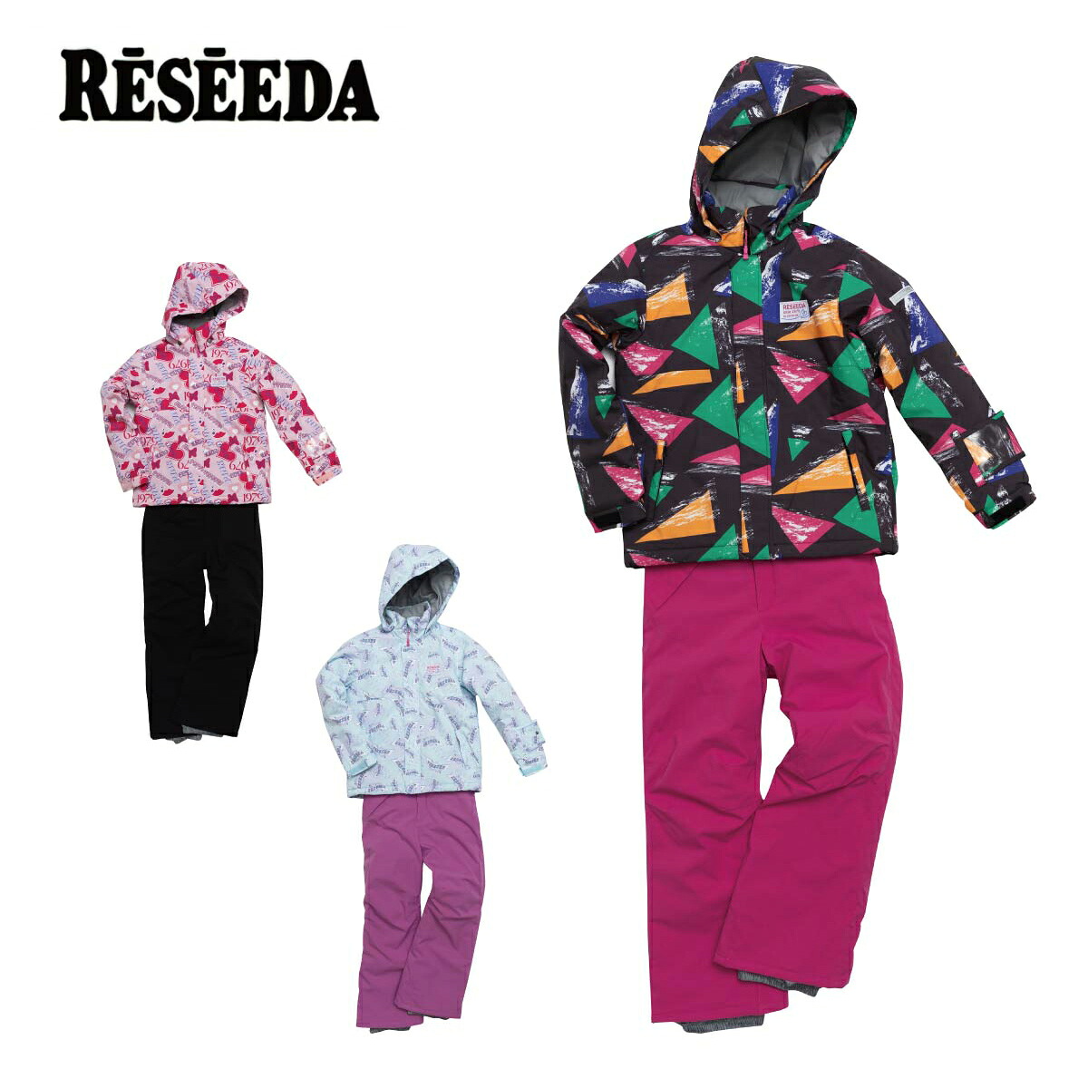 スノボウェア キッズ スノーウェア ジュニア レセーダ RESEEDA 上下セット＜2025＞ JUNIOR SUIT / RES67001【GARA】【上下セット ジュニア】