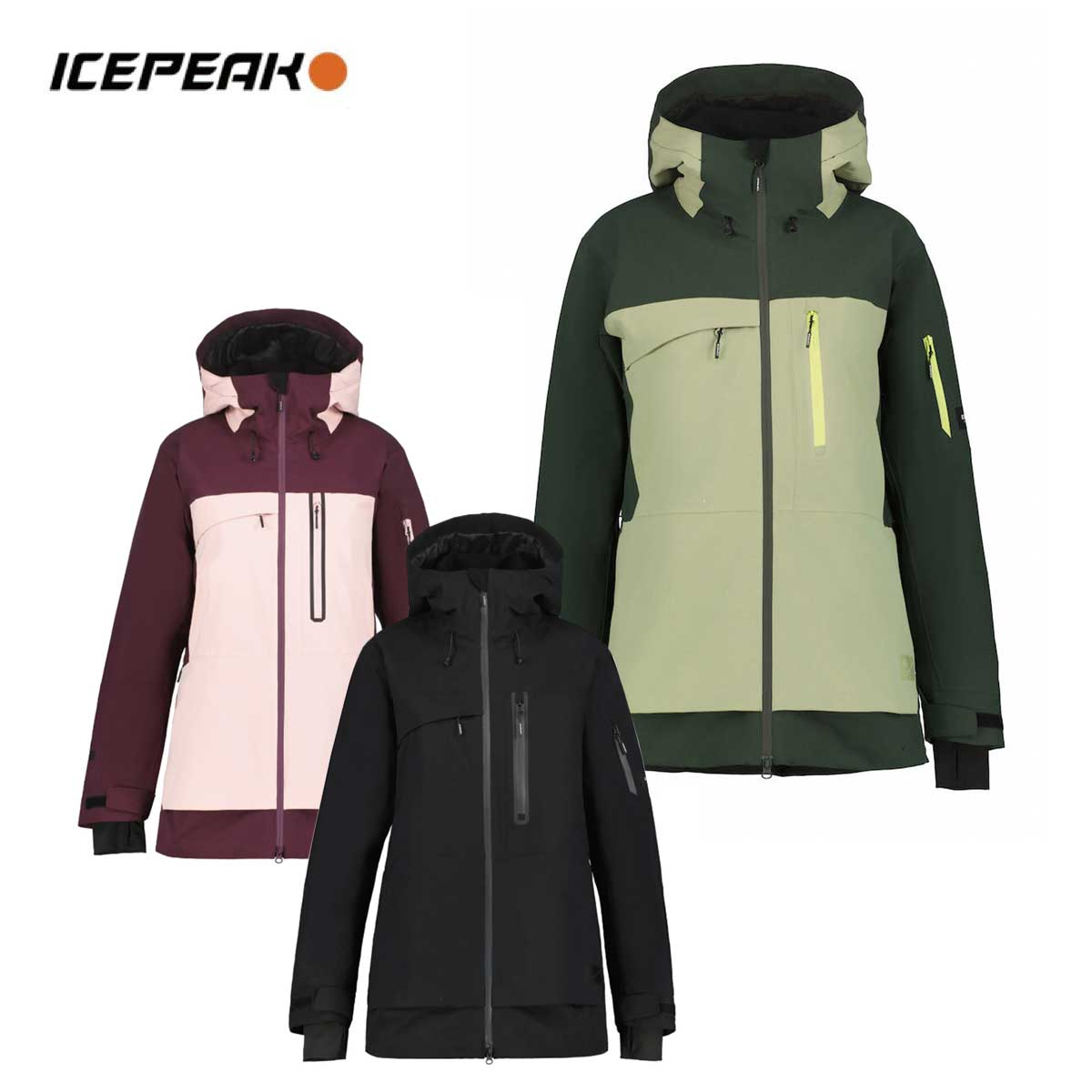 ICEPEAK アイスピーク スノボウェア ジャケット レディース<2025> ICEPEAK CURRAN / WM WADDED JACKET / 653221547|スノーボード専門店B-BRANDS