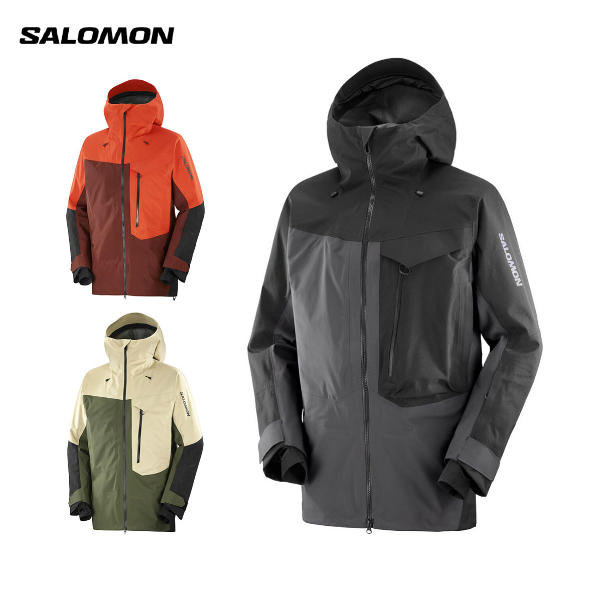 楽天市場】スノボウェア メンズ スノボジャケット サロモン SALOMON