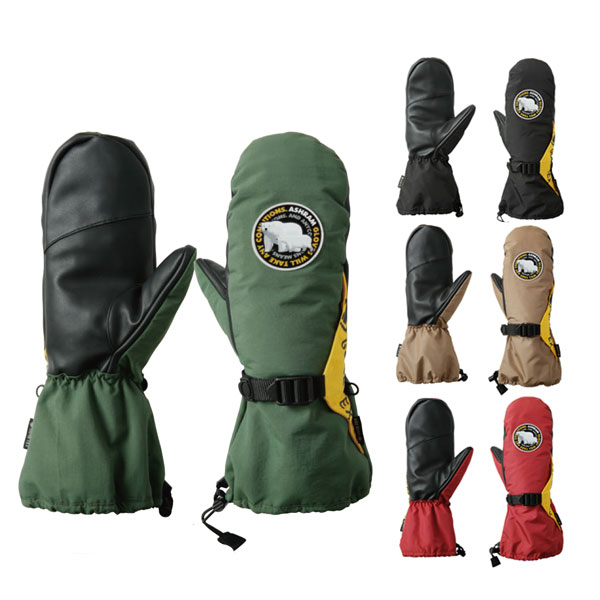 24-25 ASHRAM/アシュラム SPACING LOGO MITT スペイシングロゴ・ミトン ゴアテックス 手袋 メンズ レディース スノーボード スキー 2025 型落ち