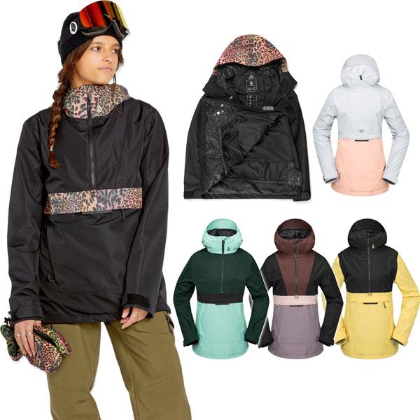 24-25 VOLCOM/ボルコム ASHFIELD pullover レディース 防水プルオーバー スノーボードウェア スノーウェアー 2025 型落ち 14,230円