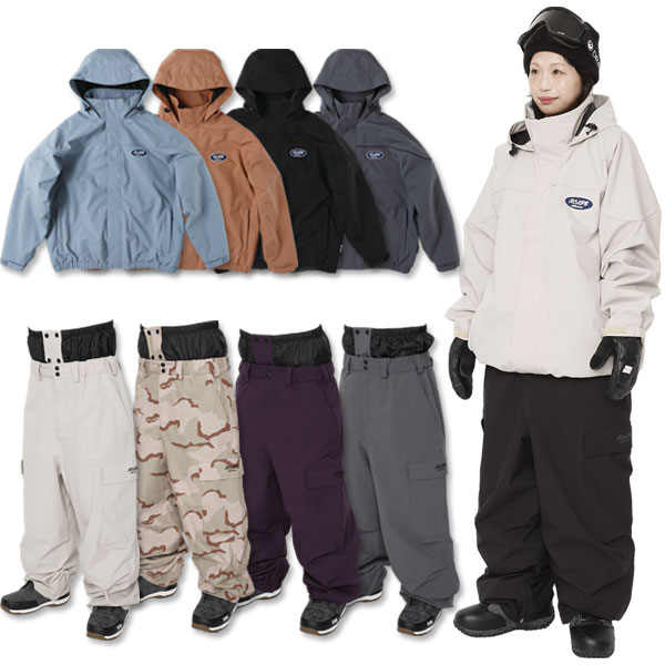 【ポイントUP期間中】26-27 SCAPE/エスケープ DERBY jacket & BAGGY pant 上下セットアップ 着用説明動画 メンズ レディース 防水ジャケット パンツ スノーボードウェア スノーウェアー 2027 予約商品|ボードショップ BREAKOUT