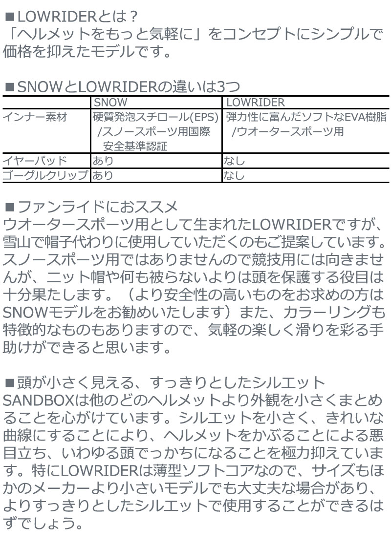 値引 アイコンローライダー スノーボード Rider ヘルメット Low プロテクター Sandbox サンドボックス Icon メンズ レディース キッズ ウインタースポーツ