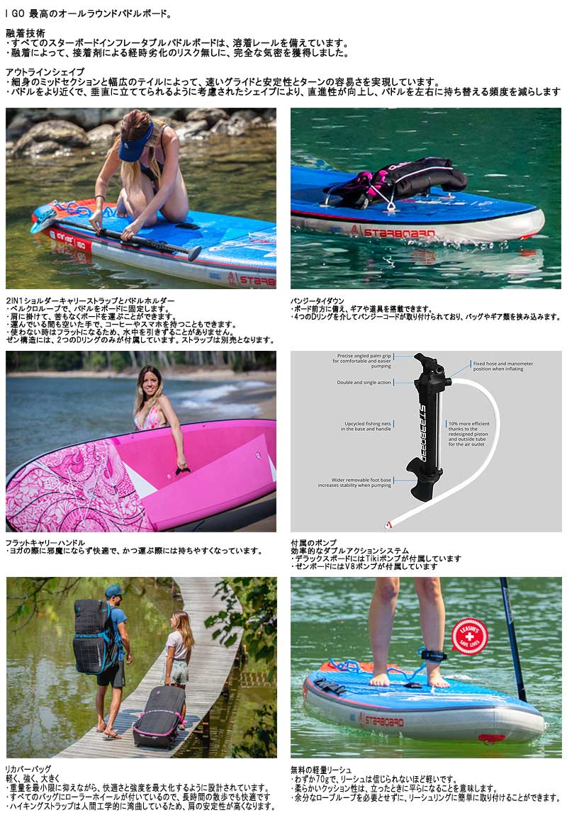 2022 STARBOARD IGO スターボード インフレータブル X SUP パドル