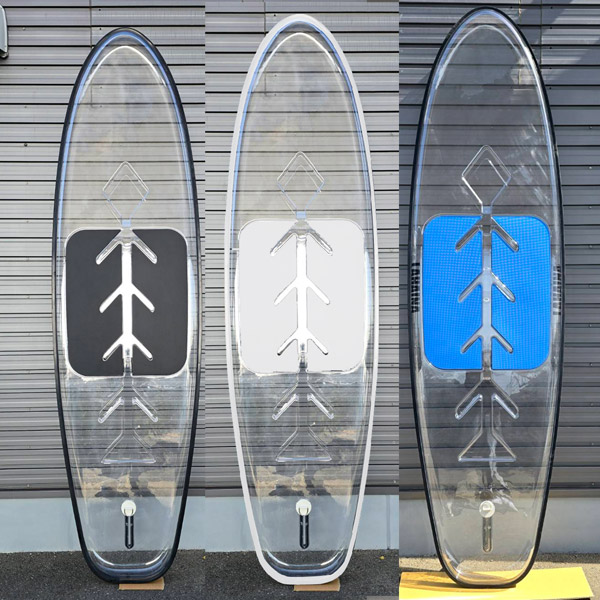 クリアサップ SUP ラハイナ LAHAINA CLEAR SUP 10'7 フィン・パドル付 スタンドアップパドルボード サップ 西濃運輸営業所止め