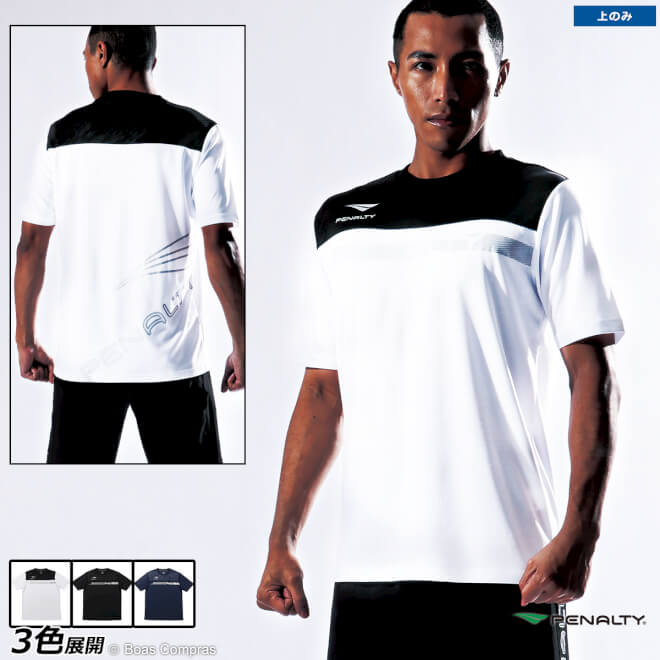 楽天市場 ペナルティ プラtシャツ Pt 1134 スラッシュロゴtシャツ Penalty フットサル ウェア プラシャツ 半袖 送料無料 ネコポス対応 単品商品 ボアスコンプラス