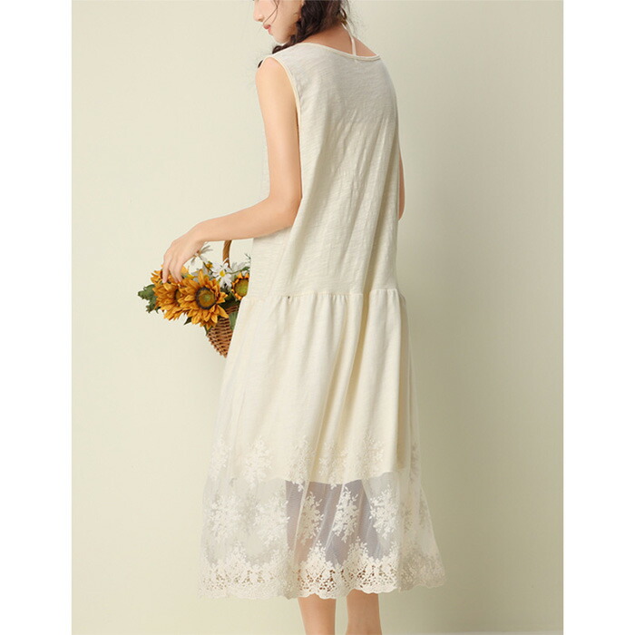 市場 インナーワンピース 綿 ペチワンピース 春 レース レディース 夏 ペチコート ロング ワンピース