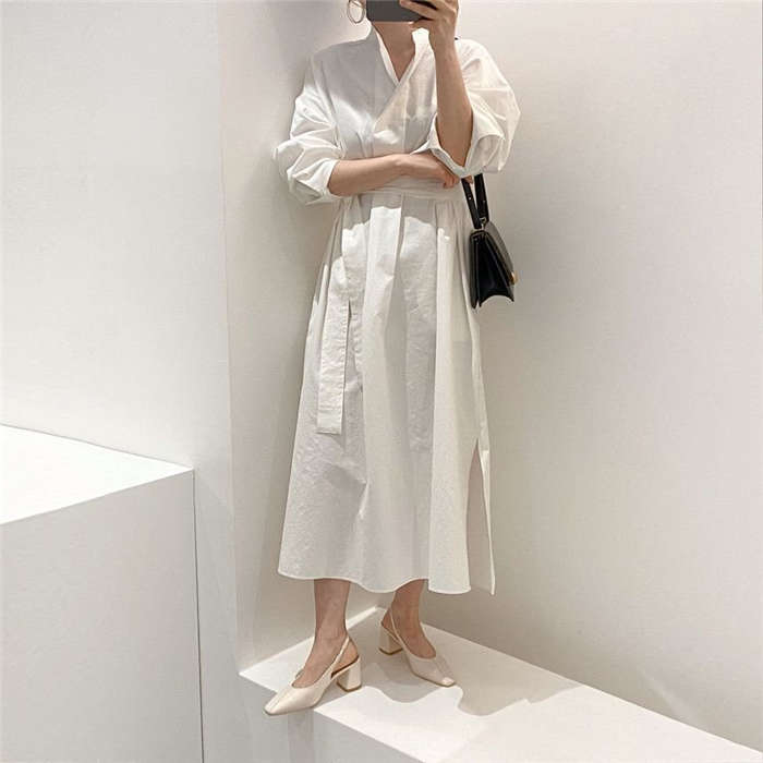 ワンピース ベストの2勝利起こすアップ ワンピース レディース 40替わり 秋冬 長袖 Yシャツワンピース ロング身たけ ニットベスト セットアップ 2点セット オシャレワンピース 着痩せ 麗しい 通勤 非公式 純白 ぺてん師 白み 黒人 貨物輸送無料 Studentvoiceonline Com