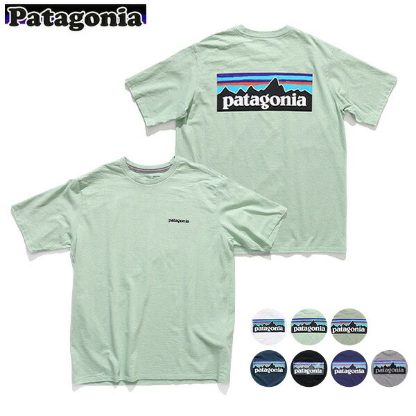 パタゴニア【patagonia】38504 Men\u0027s P-6 Logo Responsibill Tee T-Shirt メンズ P-6ロゴタイプ レスポンシビリティー ティーシャツ ロゴタイプT WHITE BLACK 白いこと 黒いこと アウトドア 山登り レギュラー・相応う【ネコポス送りとどける】