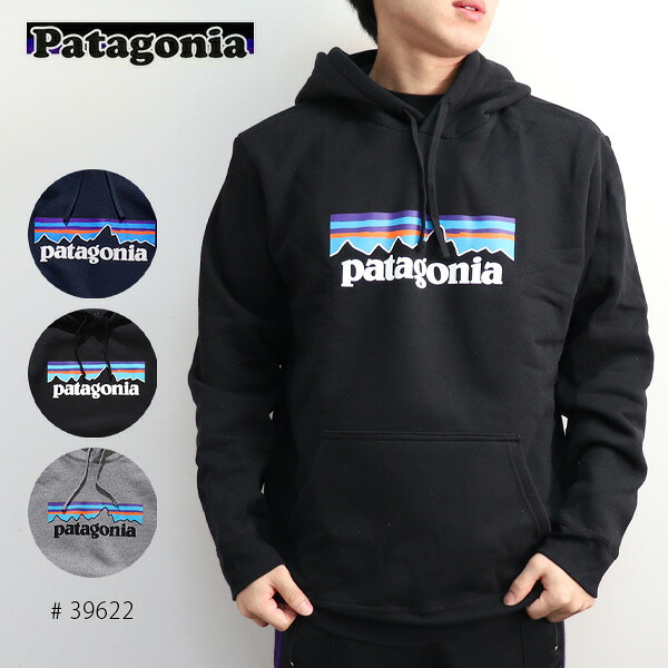 パタゴニア【patagonia】39622 メンズ P-6 ロゴタイプ アップライザル フーディ Men\u0027s P-6 Logo Uprisal Hoodie パーカー ロゴタイプ 裏起毛 BLACK GREY 町若い者 アウトドア 心地よい【貨物輸送無料】