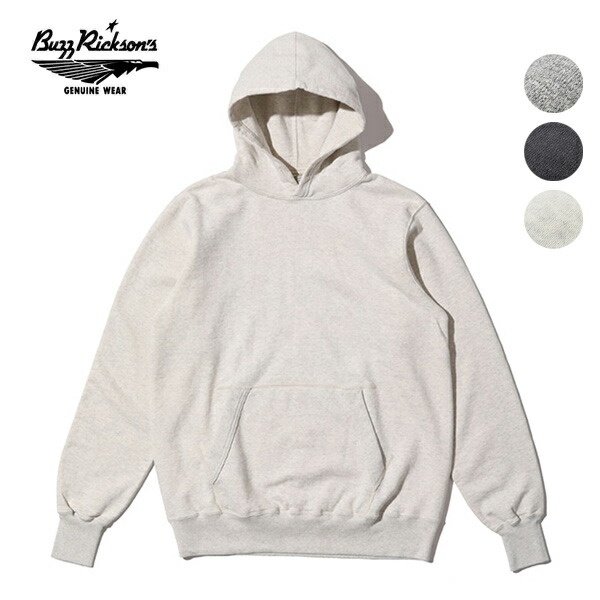 バズリクソンズ【BUZZ RICKSON\u0027S】BR68914 SET-IN SWEAT PARKA パーカー 長袖 フーディー トップス メンズ レディース 日本製【貨物輸送無料】