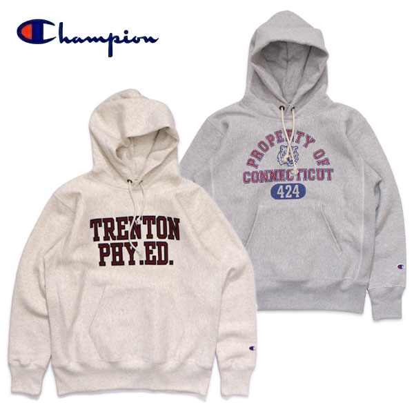 はやりっ子【Champion】C3-C117 リバースウィーブ(R) フーデッドスウェットシャツ パーカー フーディー 裏起毛 メンズ心地好い レディース トップス ボンネット ティーシャツ ロゴタイプ 秋服 冬服 朦々たる出どころ アメカジ【貨物輸送無料】
