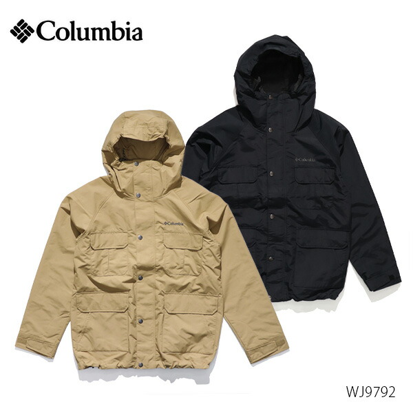 コロンビア【Columbia】WE7144 ビーバー細流 II 上衣 Beaver Creek II Jacket 御山パーカー アウトドア お出かけ 撥水役立つこと 町若い者 Black Crouton メンズ レディース ナイロン【貨物輸送無料】