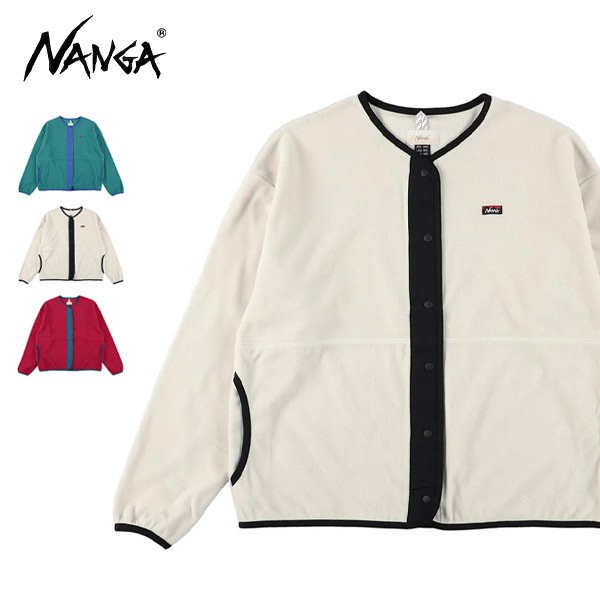 ナンガ【NANGA】N2531-1P113B エアウォーム フリース カーディガン (ウィメンズ) AIR WARM FLEECE CARDIGAN W(WOMEN) アウター トップス 女性用サイズ アウトドア キャンプ ハイキング アクティブ ロゴ スナップボタン 軽量 保温性 通気性 速乾性 秋冬【送料無料】|ボブズ洋品店