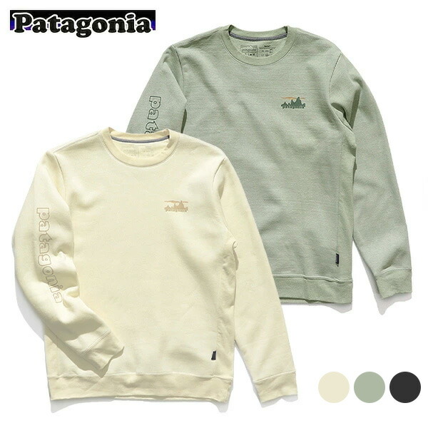 パタゴニア【patagonia】39656 73 スカイライン・アップライザル・クルー・スウェットシャツ 73 Skyline Uprisal Crew Sweatshirt 白いこと 緑であること 黒いこと 長袖 ロゴタイプ 裏起毛 アウトドア 心地よい【貨物輸送無料】 トップス-スウェット・トレーナー