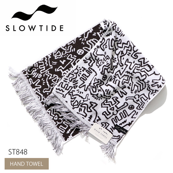 5％OFF】 SLOWTIDEST848 HAND TOWEL キース ヘリング ハンドタオル フェイスタオル Keith Haring タオル 海