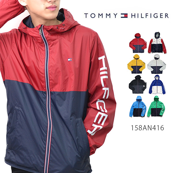 楽天市場 トミーヒルフィガー Tommy Hilfiger ナイロンジップジャケット 長袖 トップス アウター ナイロン ジャケット メンズ 158an416 6color あす楽 送料無料 ボブズ洋品店